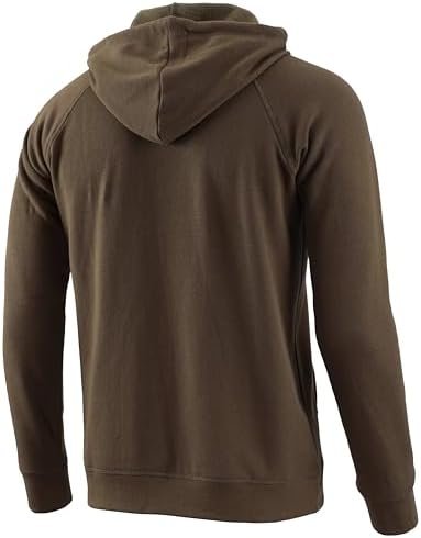 Men's Midweight Vintage Soft Pocket Active Hiking Pullover Hoodie Sweatshirt Jacket