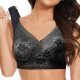 Women's Large Strapless Lace Tank Top Underwear Thin Side Fold Side Breast Gather Adjustable Bra Athletic Bras