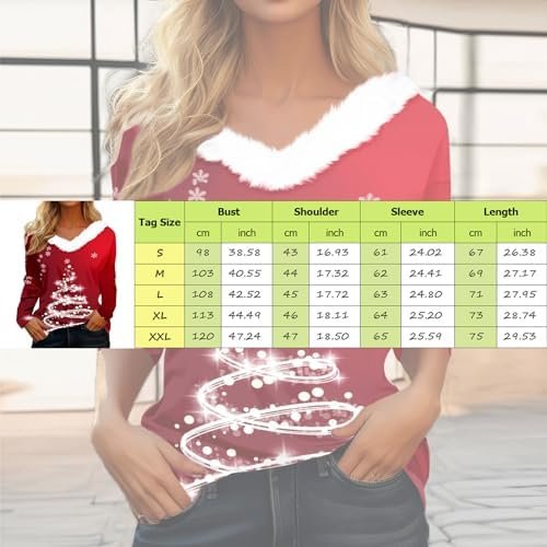 Long Sleeve Tops for Women Dressy Casual Print V Neck Petite Shirts Fall Fashion Blouse Woman Athletic Shirt