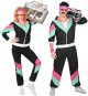 Adult 80s Tracksuit Retro Hip Hop Windbreaker Disco Tracksuit Sets Colorblock Outfits Set 3X Snow Bib