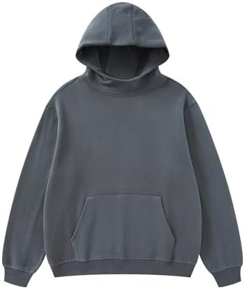 Mens Hoodies Unisex Oversized Hooded Sweatshirt Casual Midweight Pullover