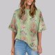 Oversized Workout Shirts for Women Women's Casual Floral Tops Short Sleeve T Shirt Elegant Dressy Blouses