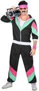 Adult 80s Tracksuit Retro Hip Hop Windbreaker Disco Tracksuit Sets Colorblock Outfits Set 3X Snow Bib