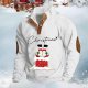 Mens Autumn And Winter 3D Printed Christmas Youth Striped Pullover Santa Round Neck Sweater Outdoor Warm Slipper