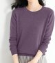 Women's Casual Crew Neck Solid Color Pullover Sweater Womens Plush Hooded Sweatshirts Long Sleeve Oversized