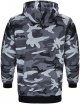 Men's Casual Fall/winter Camouflage Hoodie Zipper Hoodie Coat Zip up Hoodie Dress