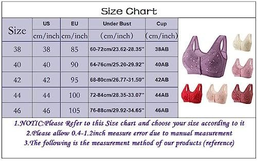 Women's Comfortable and Sexy Large Size Front Buckle Wrap Up Tank Top Style Thin Bra Ultimate Lift Bra