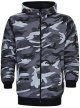 Men's Casual Fall/winter Camouflage Hoodie Zipper Hoodie Coat Zip up Hoodie Dress